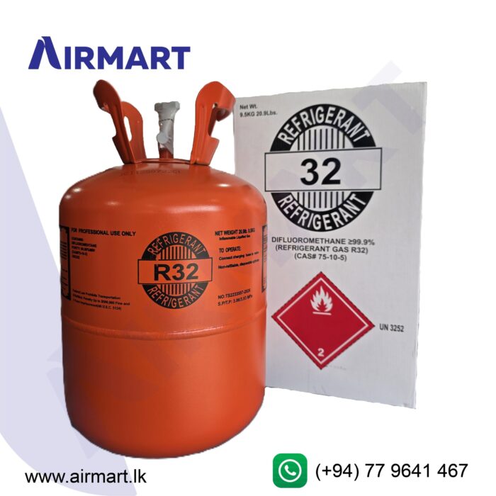 R32 Refrigerant Gas, 9.5kg Cylinder