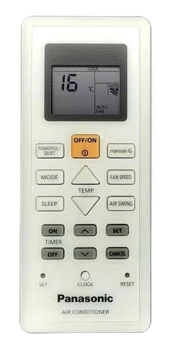 AC Remote Control Panasonic 15930, SX 2409, ACX A75, A75C03580 - Copy